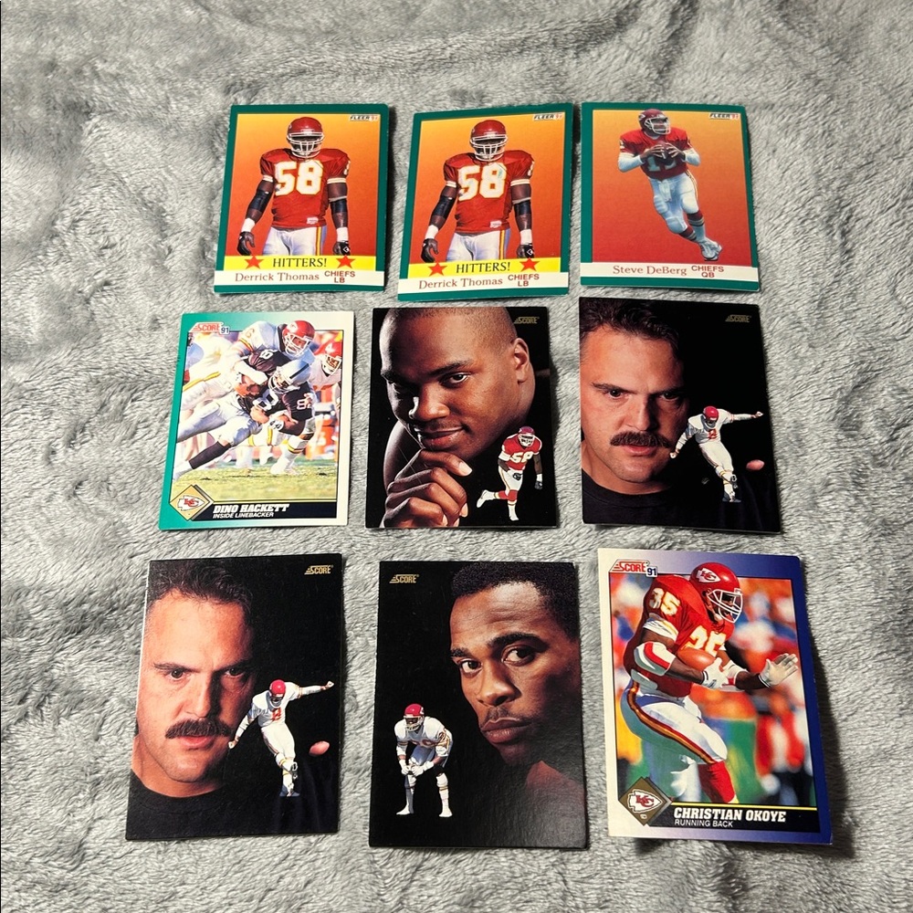 •5 FOR $10 KIDS TOYS• Kansas City Chiefs Lot Of 9 Cards